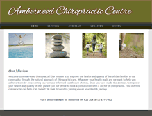 Tablet Screenshot of amberwoodchiropractic.com